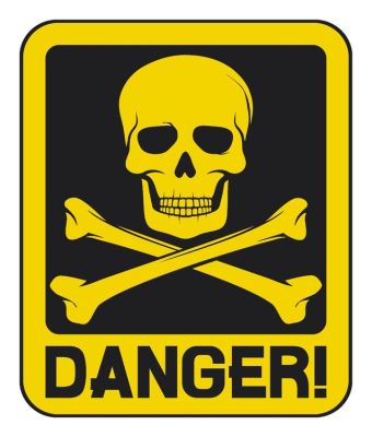 Poison danger symbol